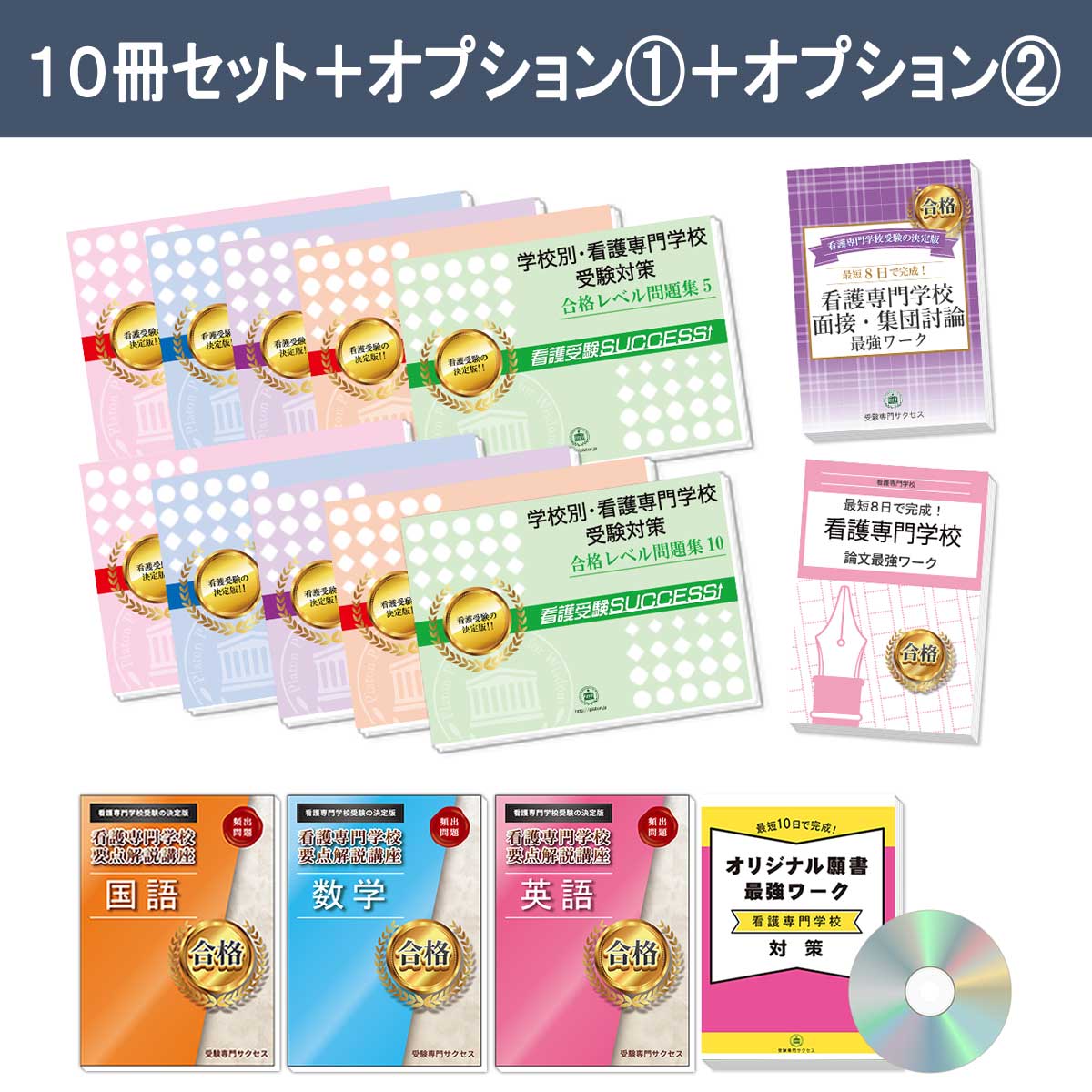 2027 静岡市立清水看護専門学校・受験合格セット問題集(10冊) 過去問の