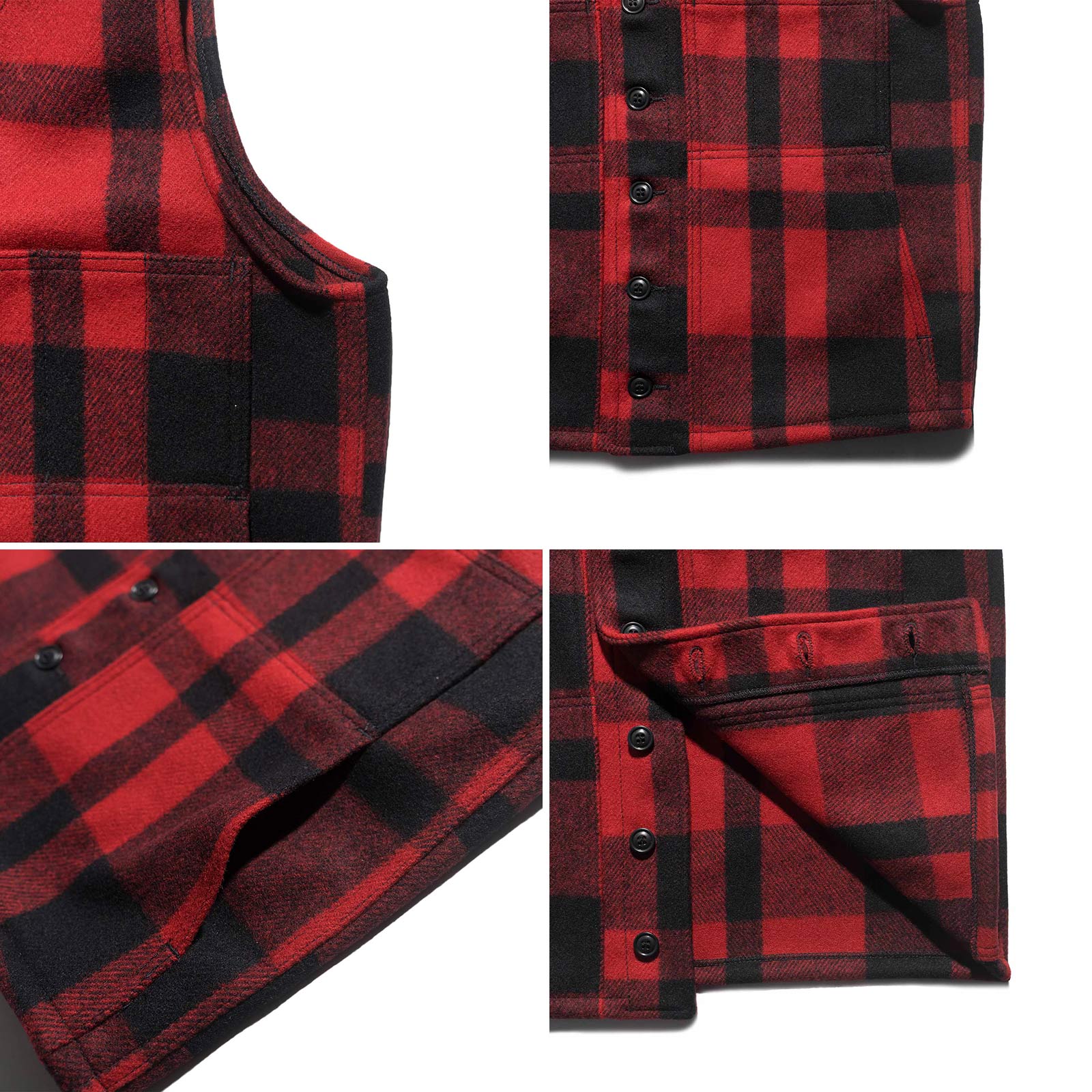 FILSON（フィルソン） マッキーノ ウール ベスト チェック｜ メンズ