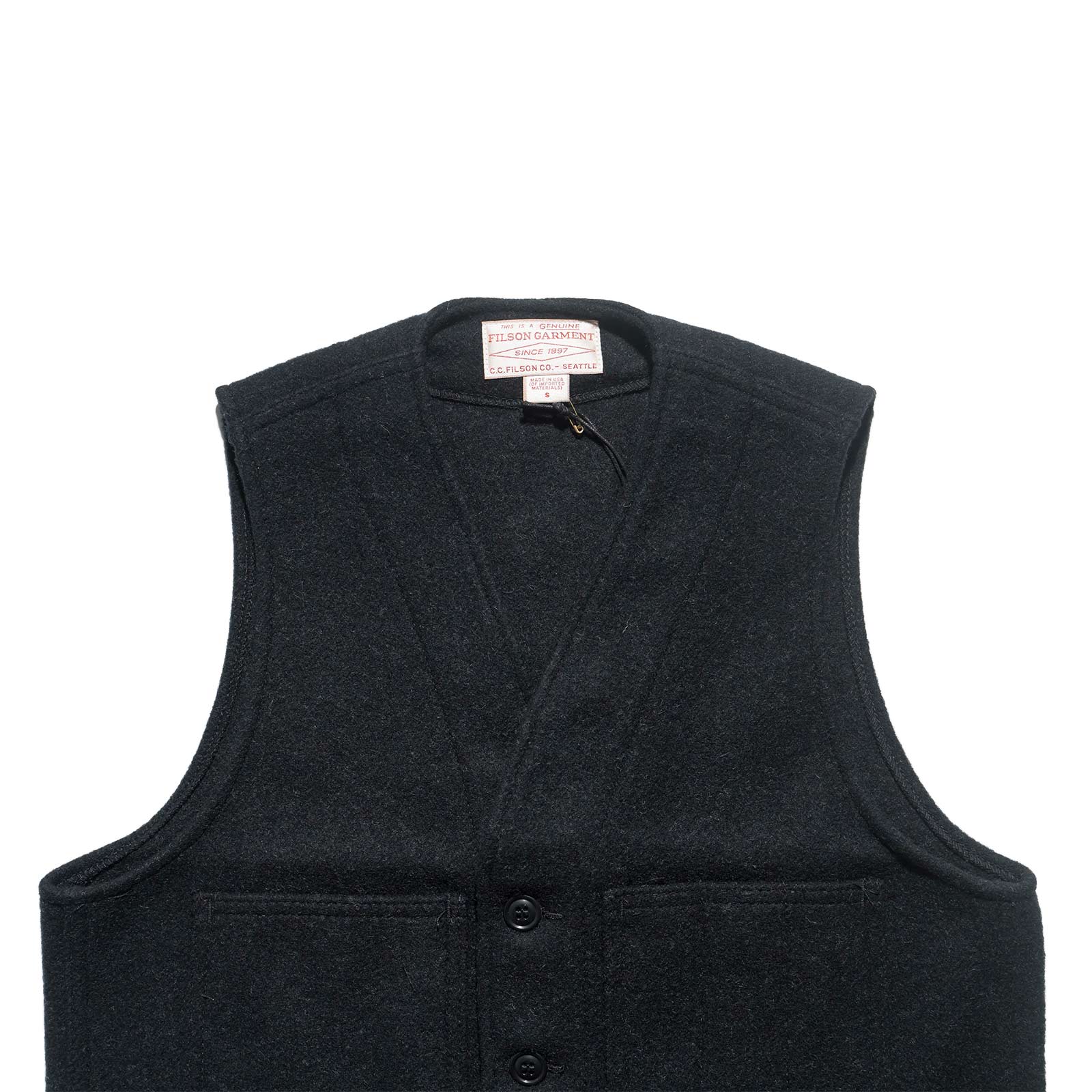 FILSON（フィルソン） マッキーノ ウール ベスト ソリッドカラー