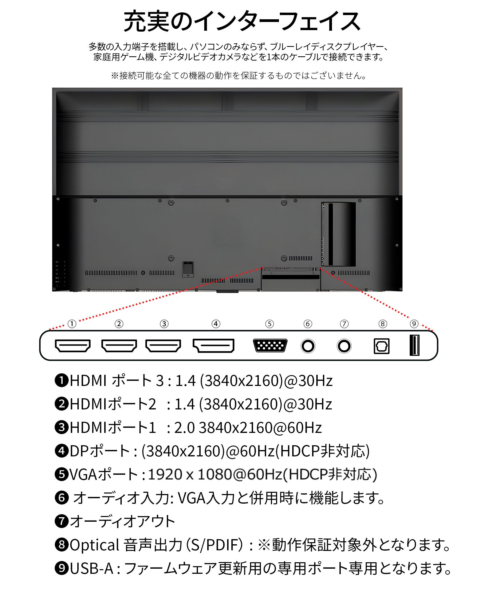 JAPANNEXT（ジャパンネクスト） JAPANNEXT 55インチ 大型4Kモニター JN