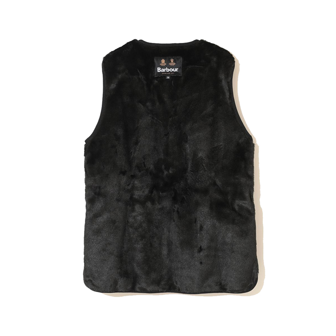 Barbour（バブアー） フロントジップ ファー ライナー ベスト スリム