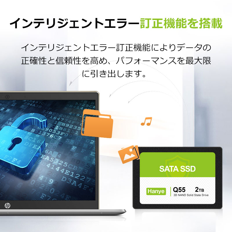 Hanye ポイント2倍 Hanye SSD 2TB 内蔵型 2.5インチ 7mm Q55-2TSY04