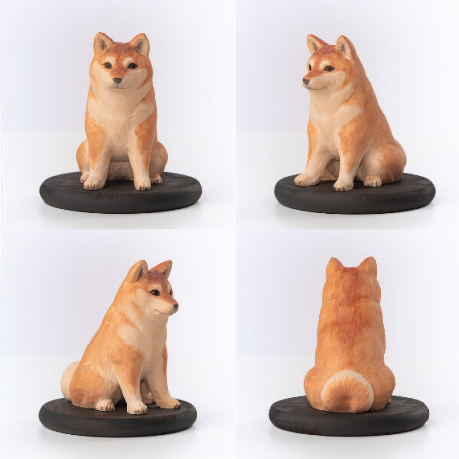 十二支木彫りコレクション「戌（いぬ）」正因山実相院 妙法寺開眼‐イヌ