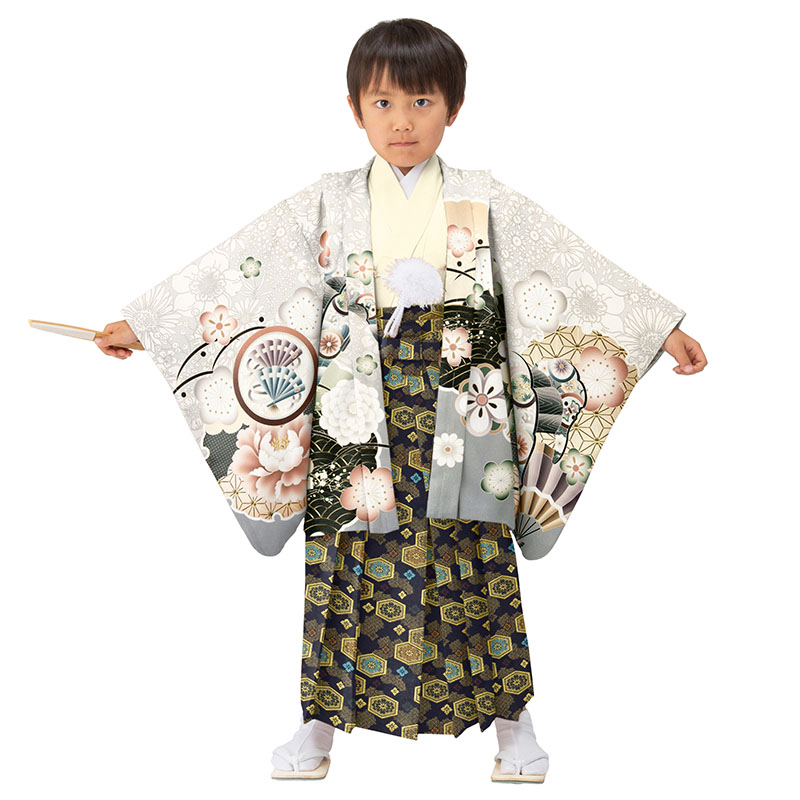 七五三 男の子 着物 フルセット 3歳 5歳 数5歳 満5歳 7歳 羽織 袴 14点