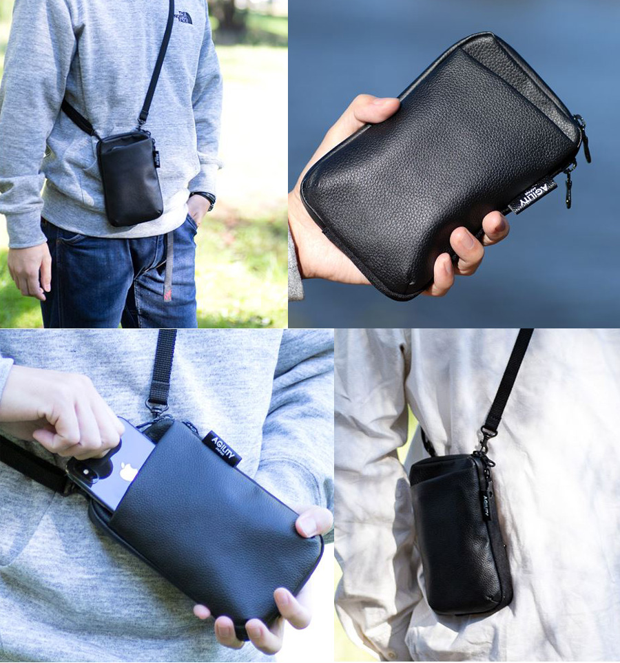 AGILITY（アジリティ） スマホショルダー メンズ 本革 ブランド
