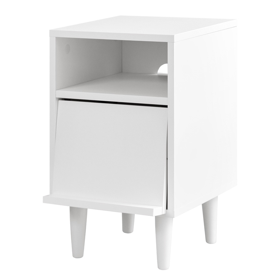 サイドキャビネット サイドテーブル チェスト フラップ扉 収納