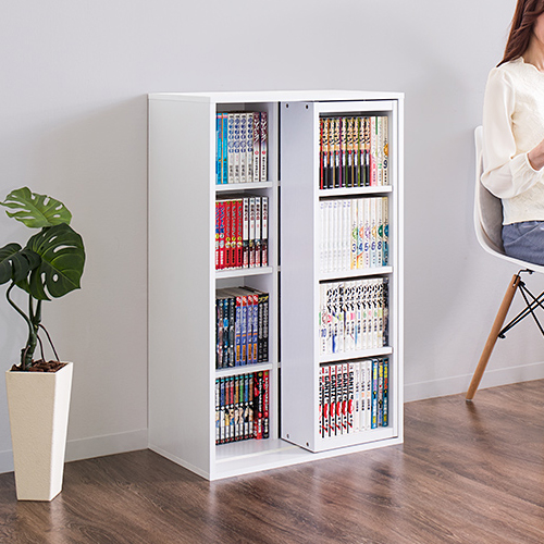 本棚 スライド本棚 全段B6 幅60cm 奥深 シングルスライド 送料無料