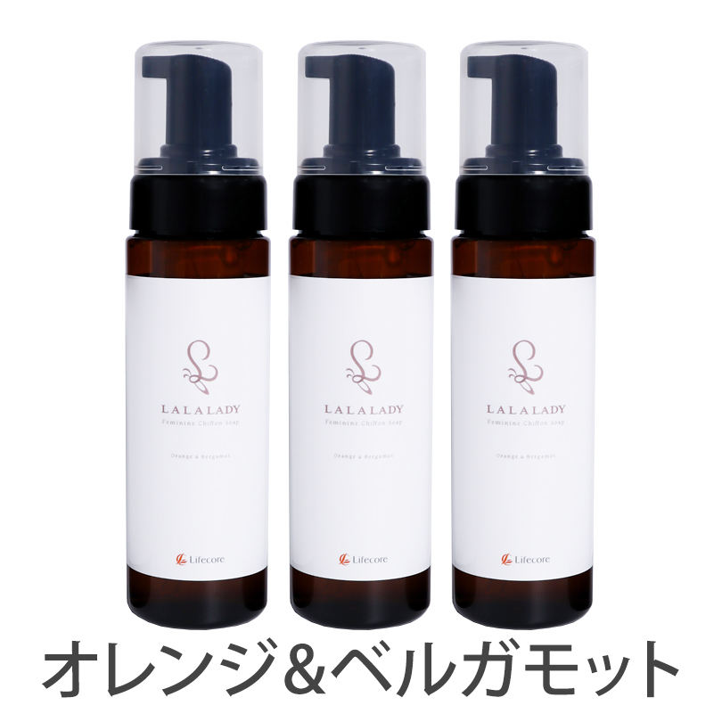 デリケートゾーン3本セット ソープ 石鹸 LALALADY フェミニンシフォン