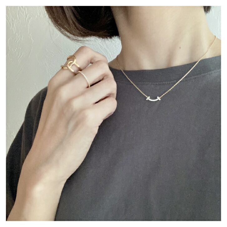 スマイルネックレス ミニ レディース アクセサリー ネックレス プチ