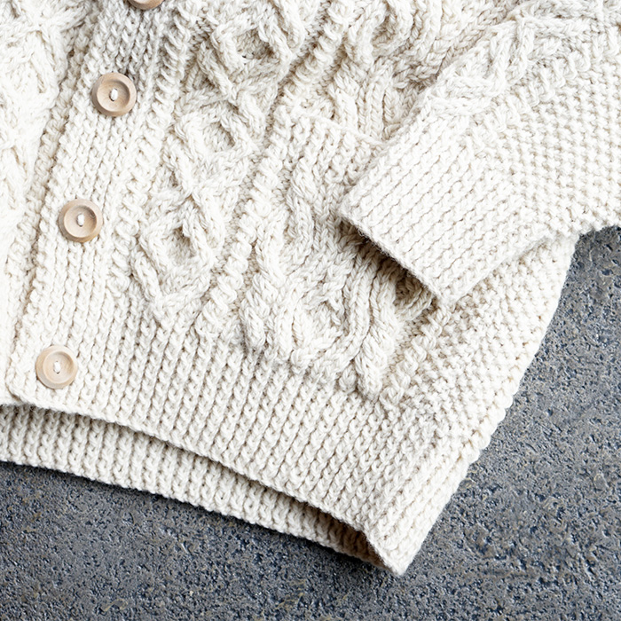 20%OFFセール インバーアラン 3A ランバー カーディガン ナチュラル