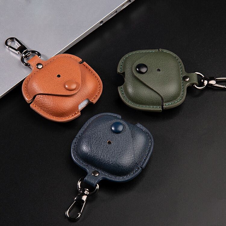 AirPods4 ケース AirPods 4 カバー PUレザー シンプル カラビナ付き