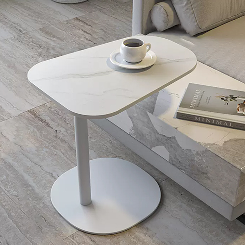 9%OFFクーポン☆サイドテーブル ナイトテーブル セラミック天板 コの字