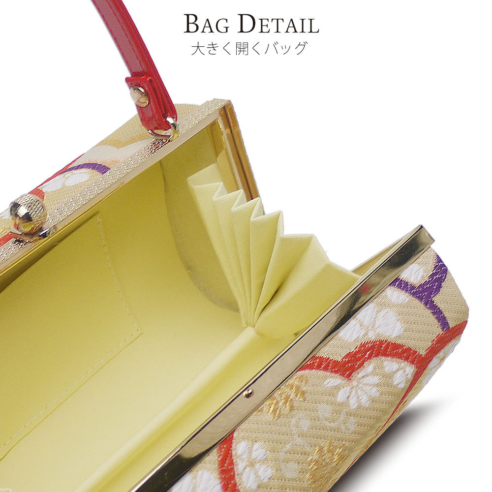 NISHIORI 草履バッグセット 帯地使用 3枚芯 ヒール草履 5タイプ