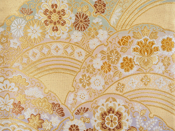 袋帯 単品 正絹 六通柄 未使用 仕立て付 フォーマル 六通 西陣織