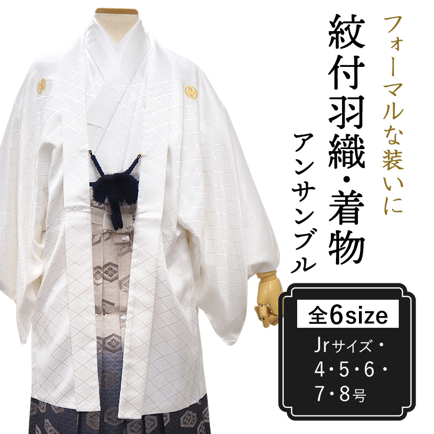 しらちゃん アンサンブル着物 着物と羽織 Lサイズ しらちゃん