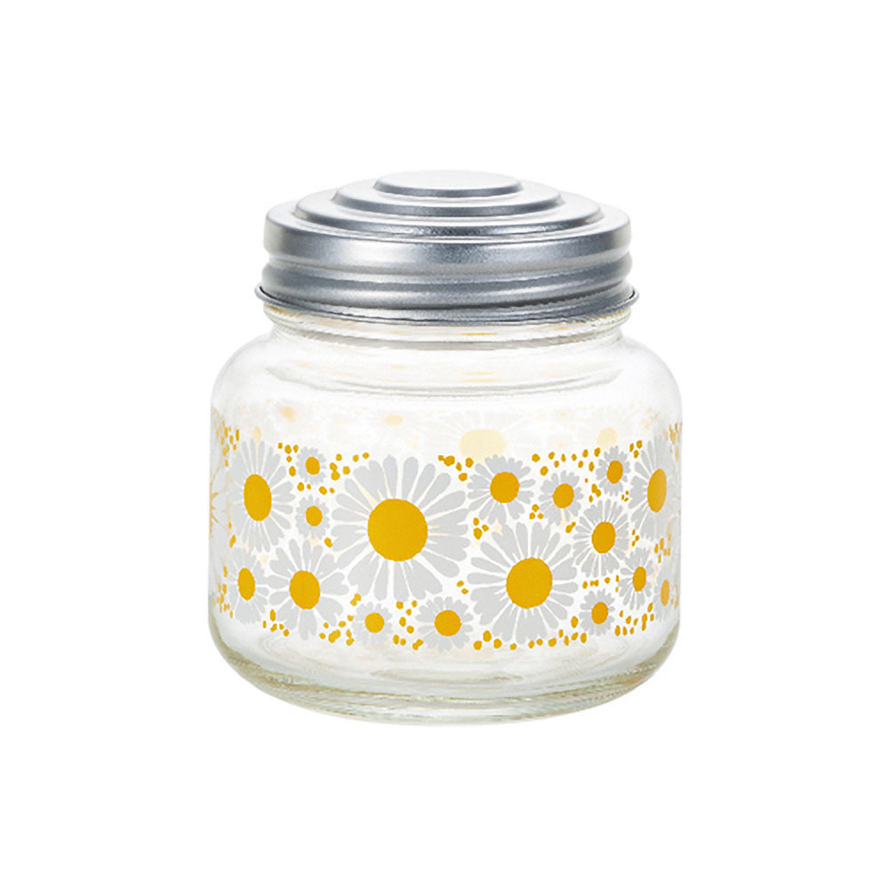 ADERIA ガラス瓶 蓋付 アデリア レトロ ボンボン入れ ミニ 375ml