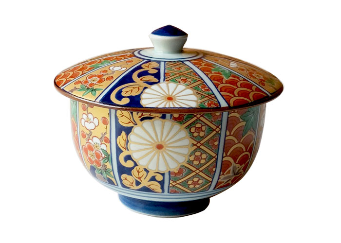 湯呑 おしゃれ 金彩古伊万里 蓋付湯呑 蓋付 汲出 有田焼 200cc 日本製