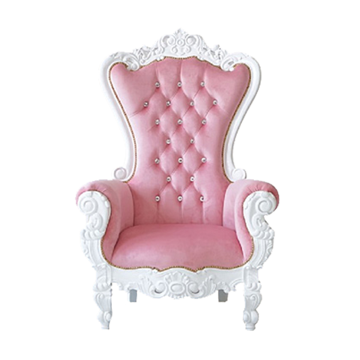 開梱設置付) キングチェア アンティーク 風 家具 姫系 かわいい ロココ