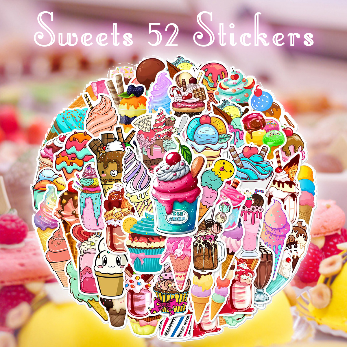 アメリカン オールド 雑誌 フード スイーツ 広告 ステッカー 50枚