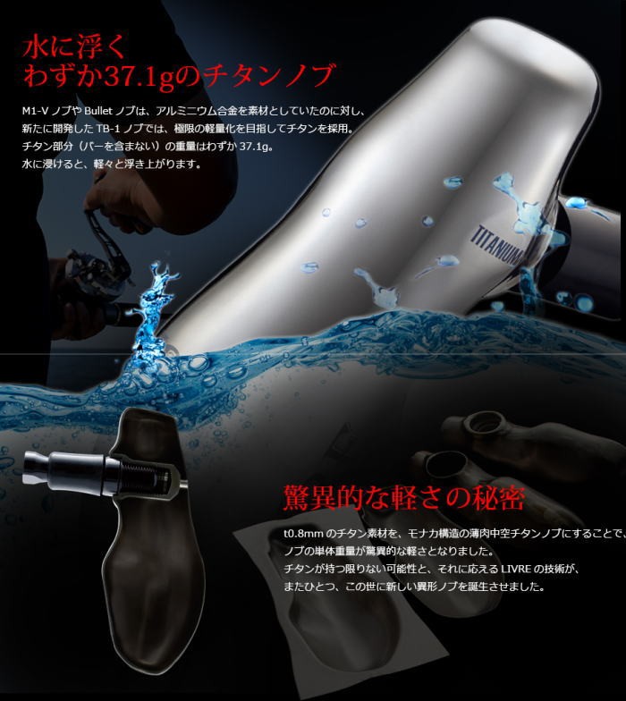 TB-1 ファイヤーブラック ブラウンIP シルバー 各種 リブレハンドル