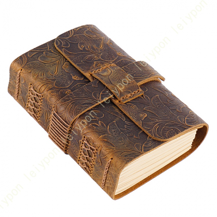 インドのアンティーク雑貨✨魔法のジャーナル✨天然レザー製／ノート