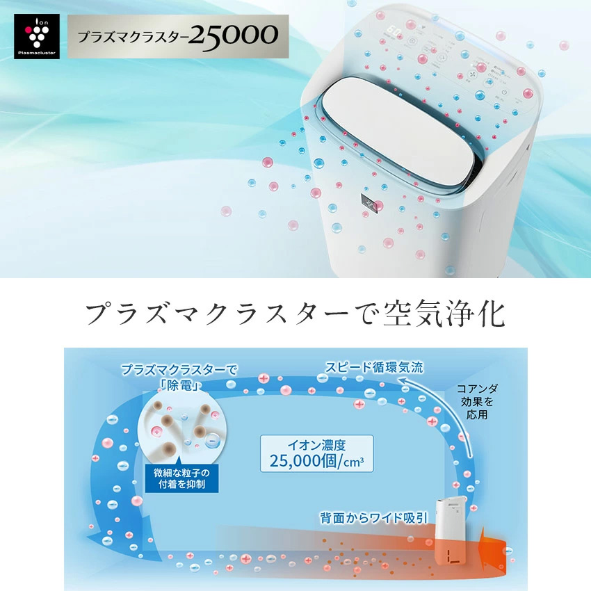 空気清浄機 加湿器 大容量 SHARP シャープ プラズマクラスター