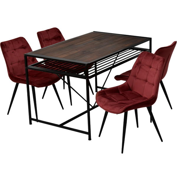 ダイニングテーブルセット 4人用 おしゃれ ブルックリン