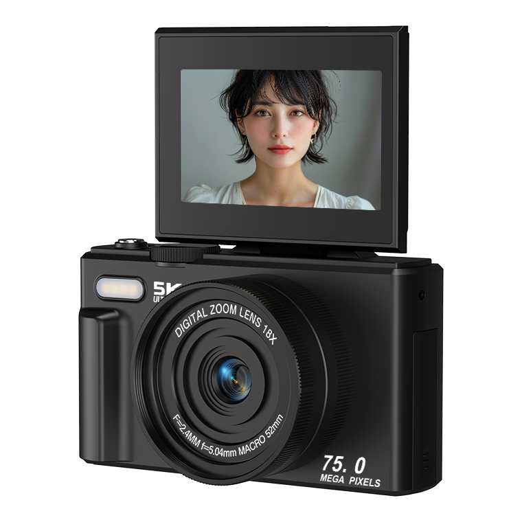 20%OFFで最安10384円 デジタルカメラ 5K 7500万画素 18倍ズーム 180