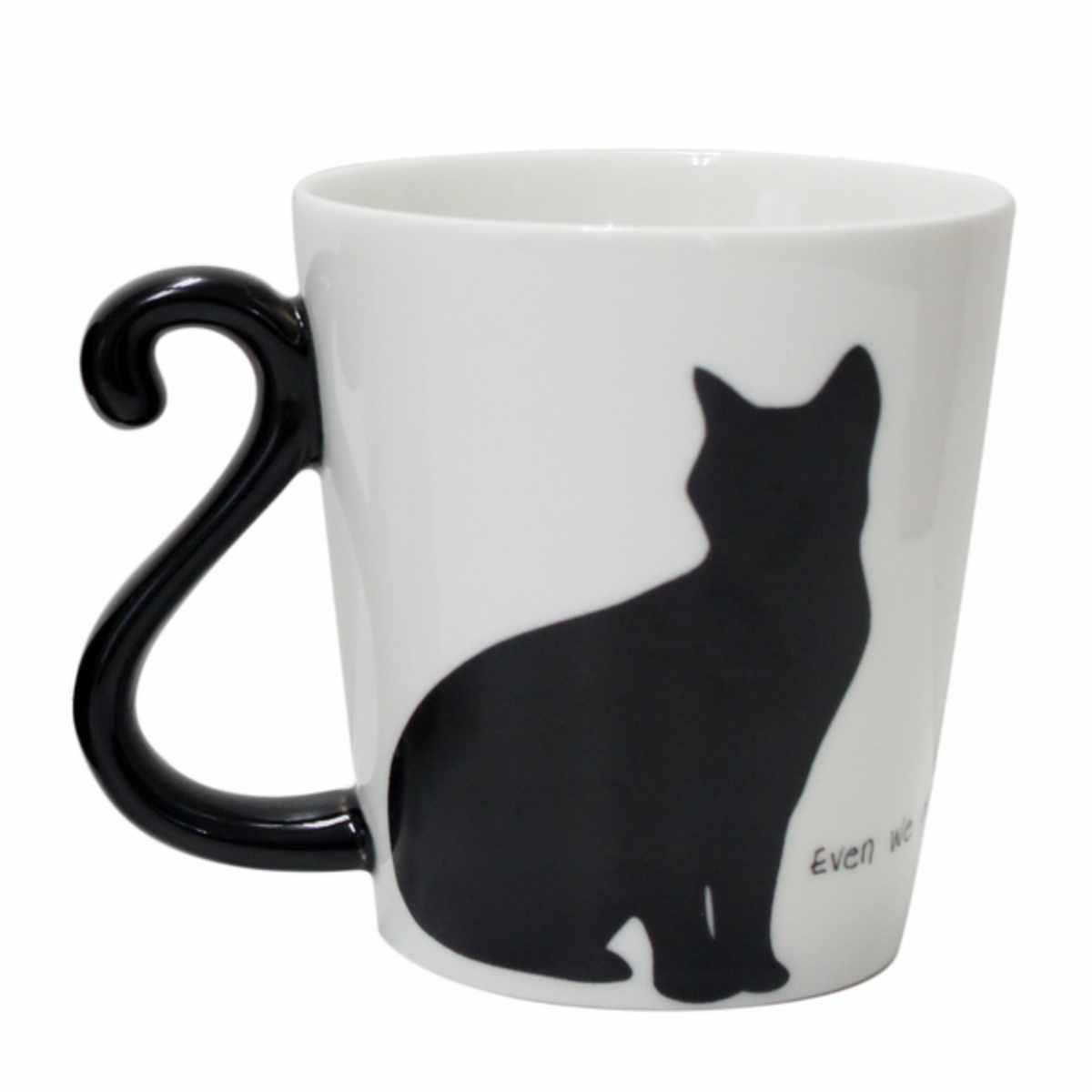 マグカップ ペア 300ml 黒猫 ツインマグ 磁器 2個入り （ 食洗機対応