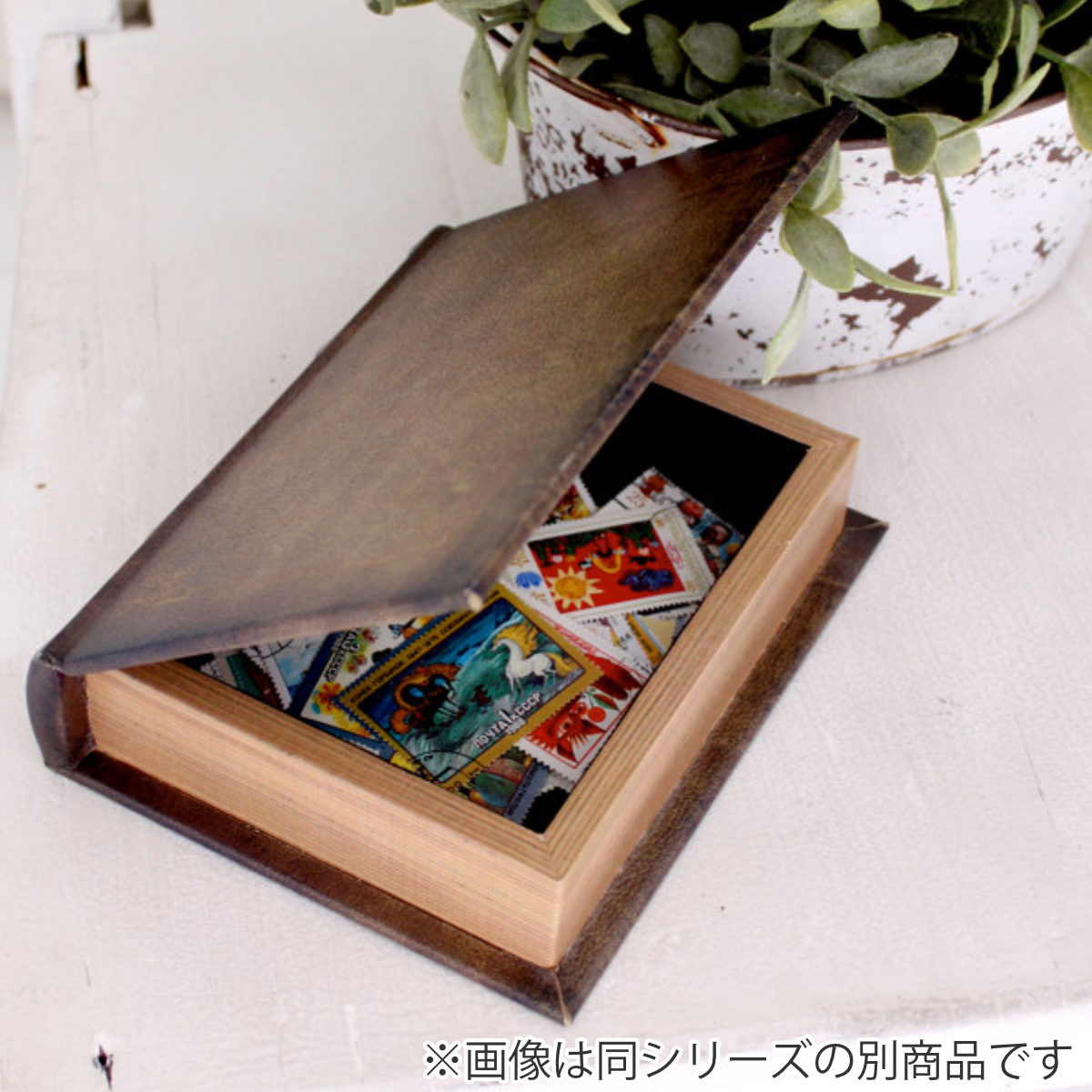 小物入れ 本型 アンティーク ブックボックス F （ ブック型 ボックス