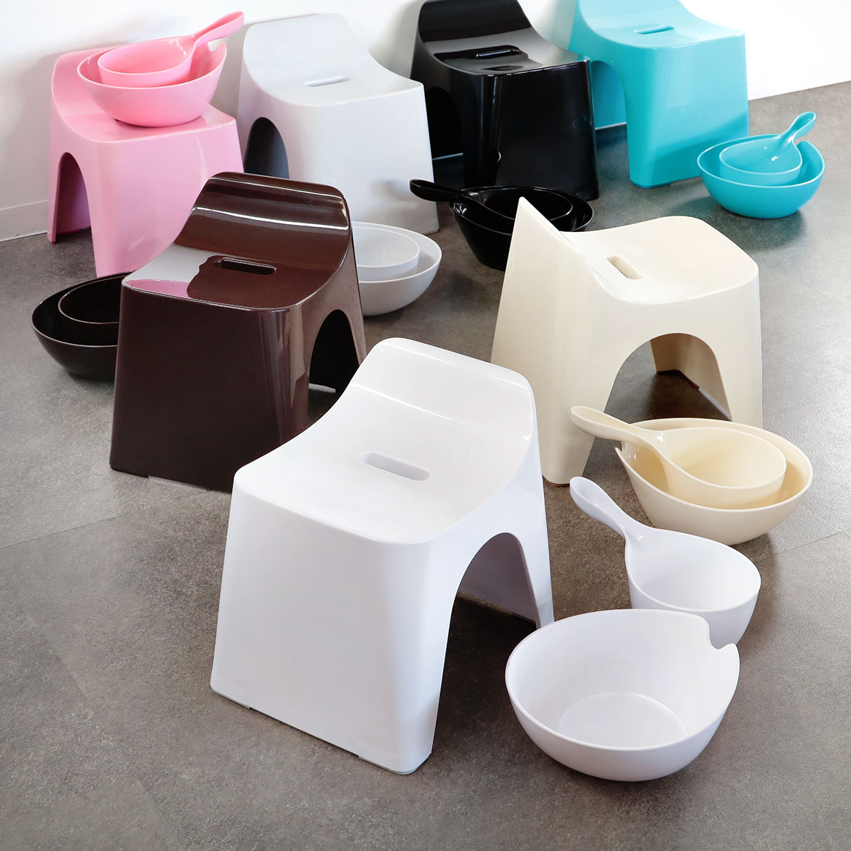 風呂椅子 洗面器 手桶 セット ヒューバス バススツール まとめ買い 3点