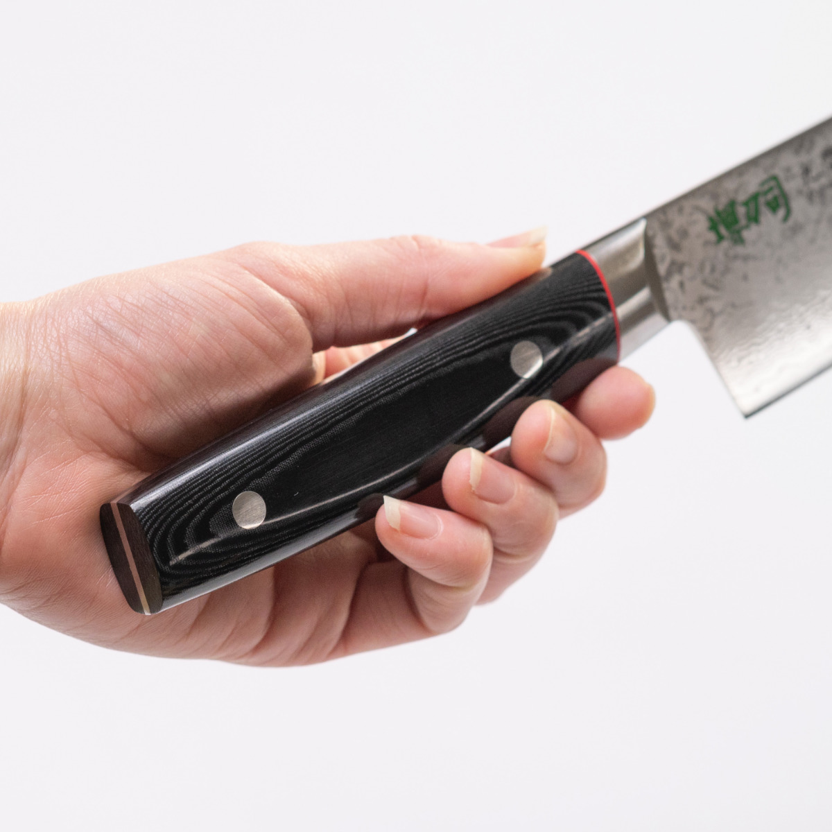 牛刀 20cm 九間丁 ダマスカス鋼割込 黒マイカルタ 堺刀司 日本製