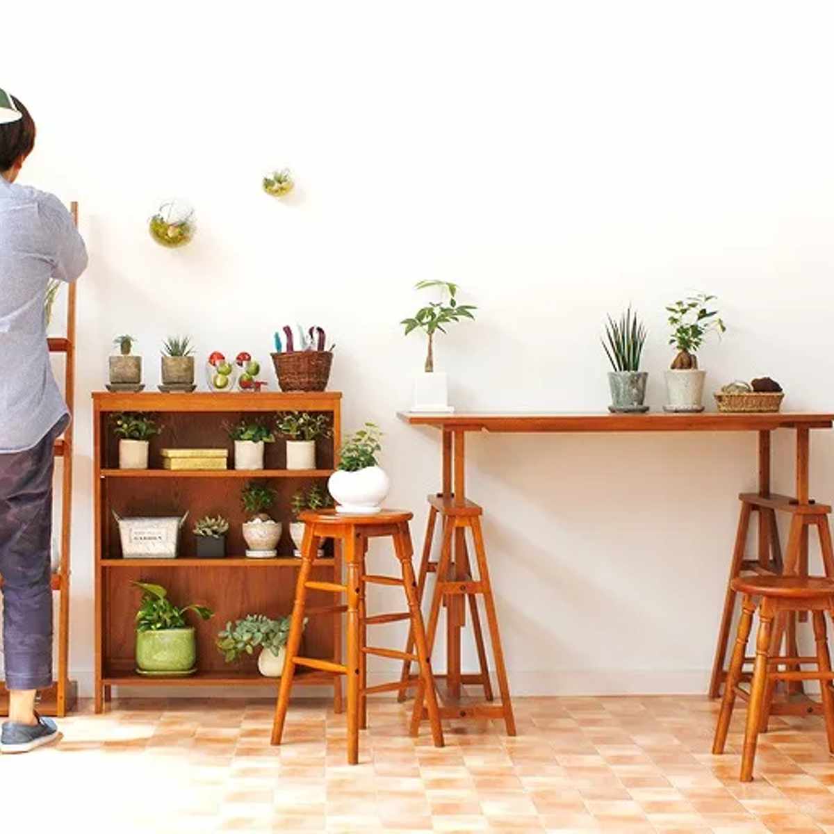 本棚 幅70cm 3段 天然木 hommage オマージュ （ ラック 棚 カントリー