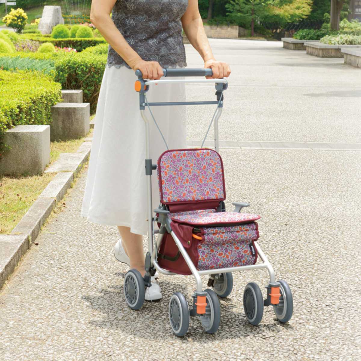 幸和製作所 シルバーカー ミドルタイプ カゴノアM コンパクト 座れる