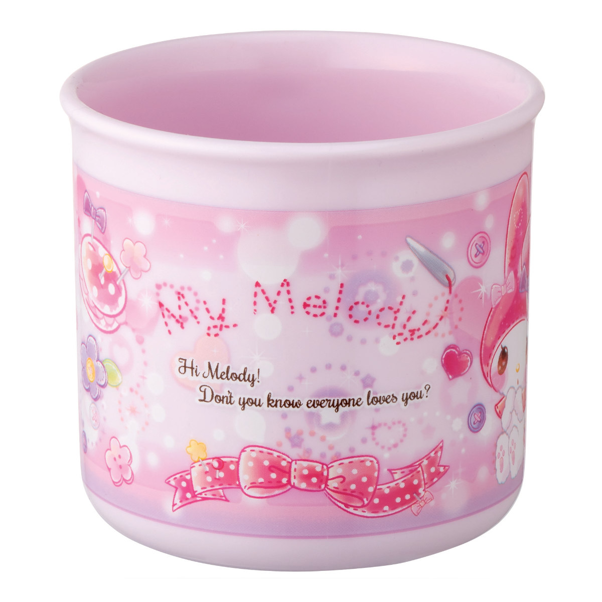 コップ プラスチック 200ml 抗菌 マイメロディ きらきらドール （ 食洗
