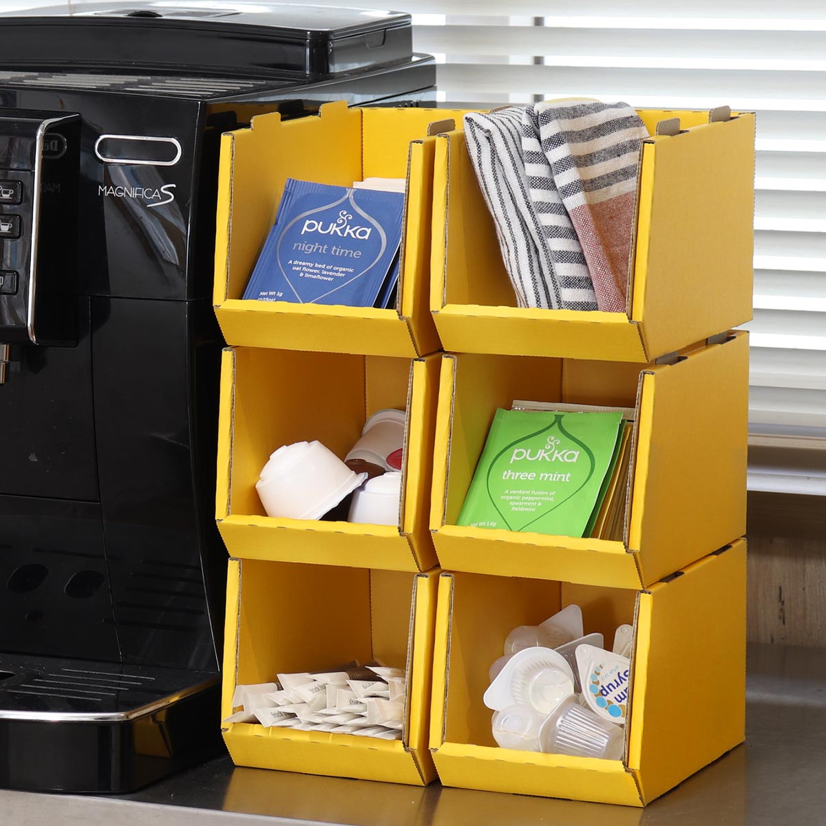 収納ボックス 卓上 スタッキングコンテナ SS 6個セット 収納ケース