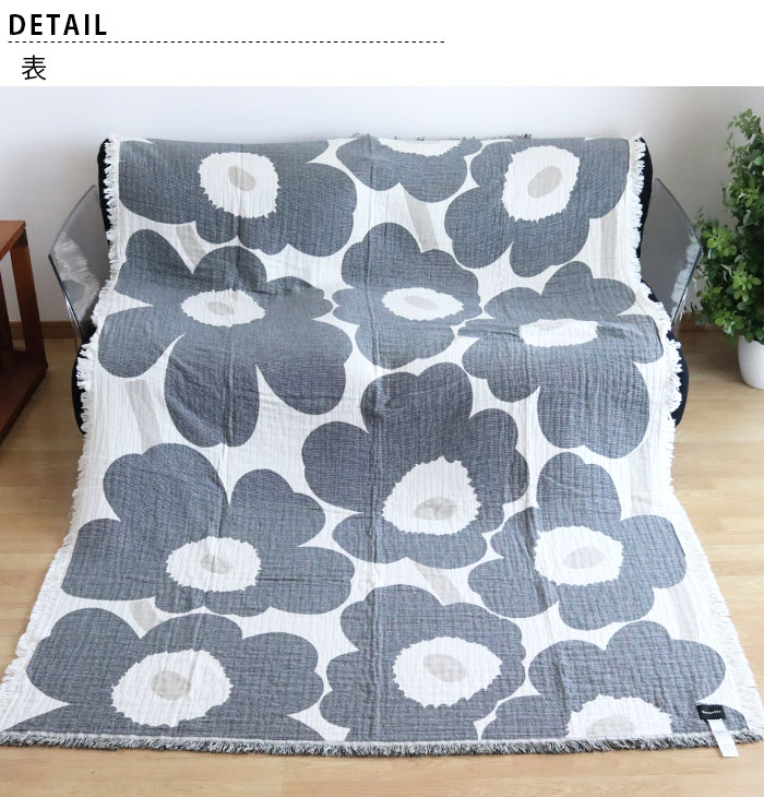 marimekko（マリメッコ） ブランケット Unikko ウニッコ Jacquard