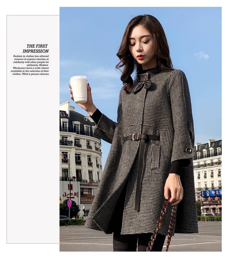 大きいサイズ レディース Aライン コート リボン 2XL〜5XL LL 3L 4L 5L