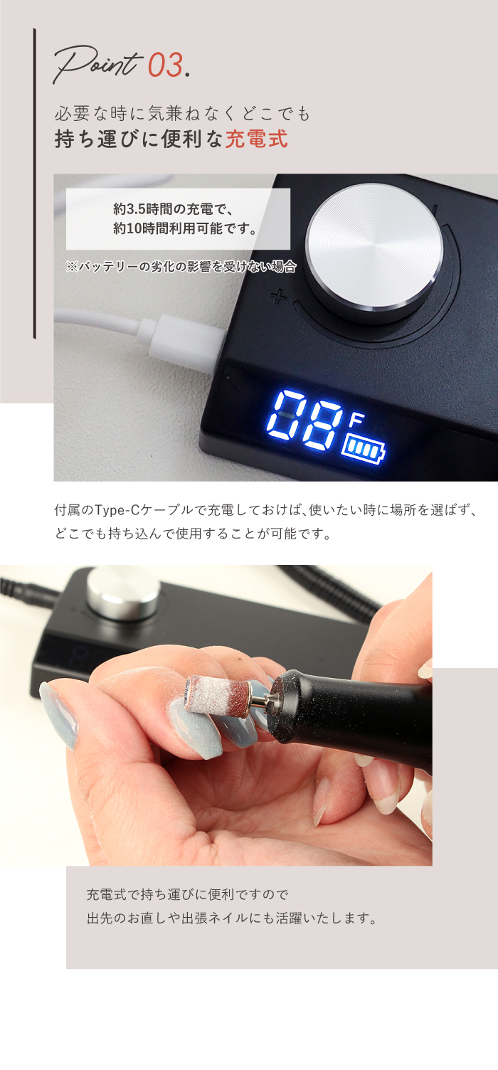 petitprice（プチプラ） FOLICAポータブルネイルマシーン[プロ]ネイル