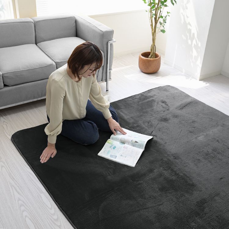 WEIMALL（ウェイモール） ラグ カーペット 洗える 2畳 厚手 185×185