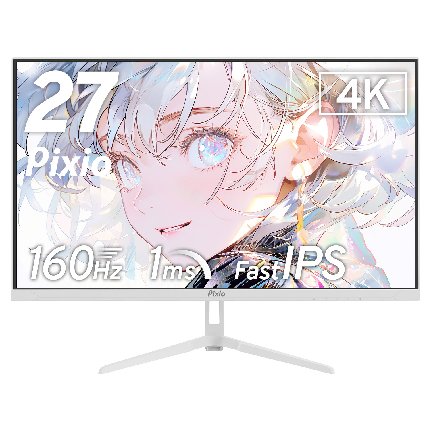 Pixio ゲーミングモニター 4K PX27UWAVE 白 ホワイト 27インチ 160hz