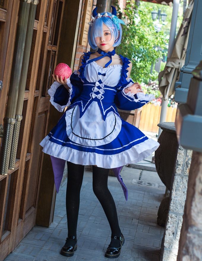 ウィッグ付 Re:ゼロから始める異世界生活 風 リゼロ ラム レム