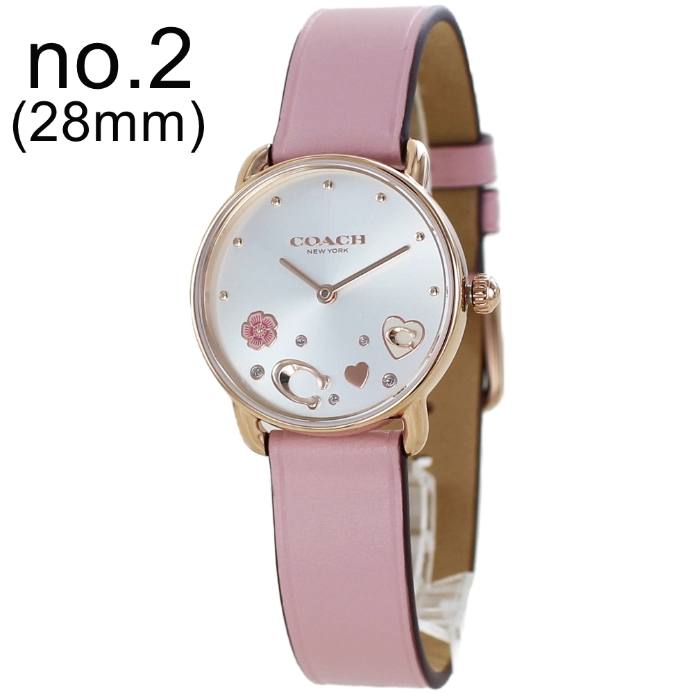 COACH（コーチ） 腕時計 手表 レディース アイボリー ピンク 革ベルト