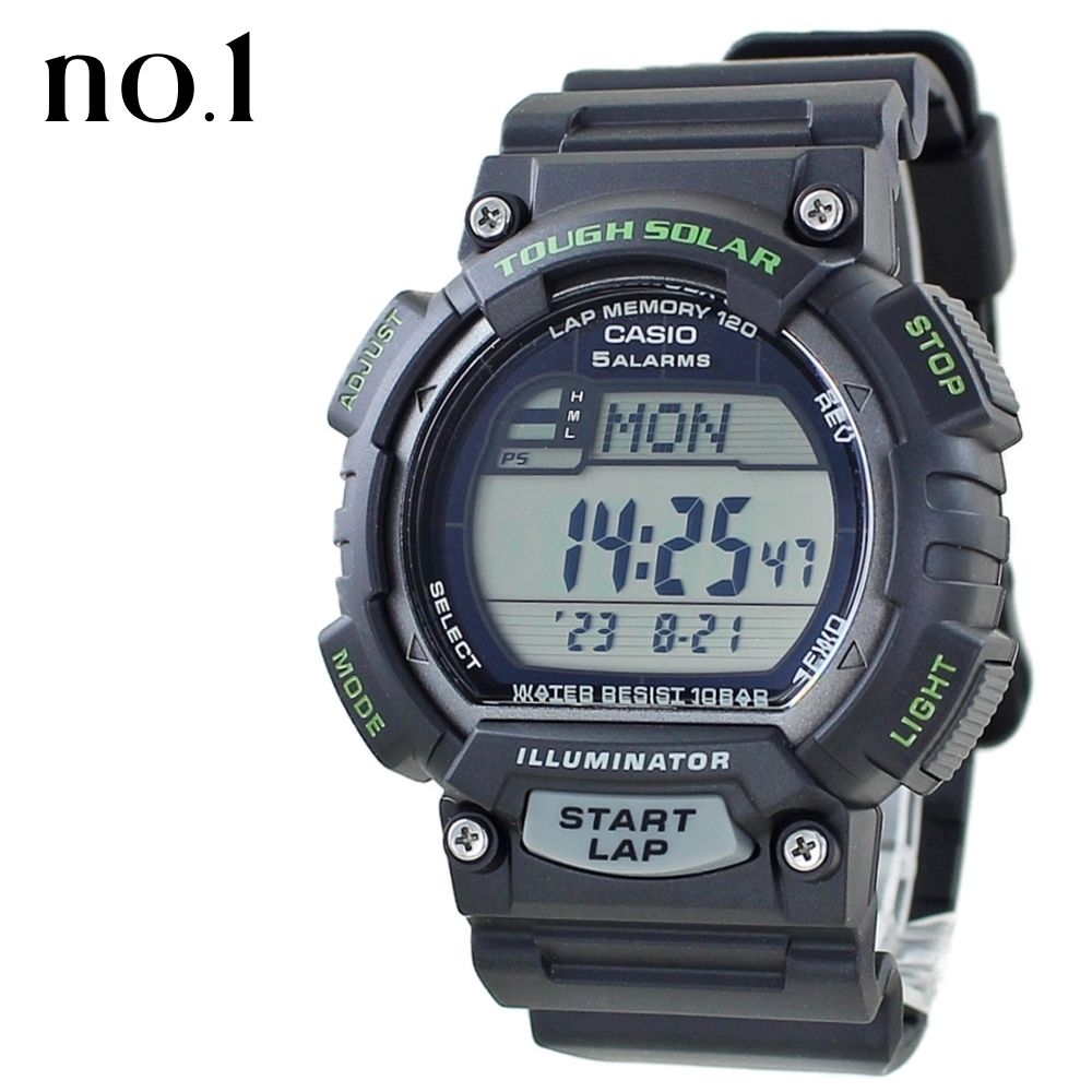 CASIO（カシオ） ソーラー ランニングに最適 電池交換不要 腕時計 手表