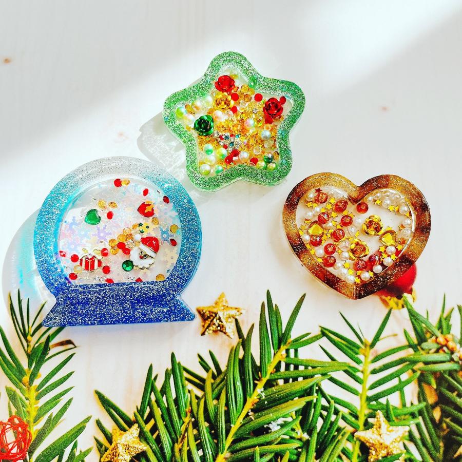 シャカシャカモールド キーホルダー 封入パーツ ネイル レジン 12種類