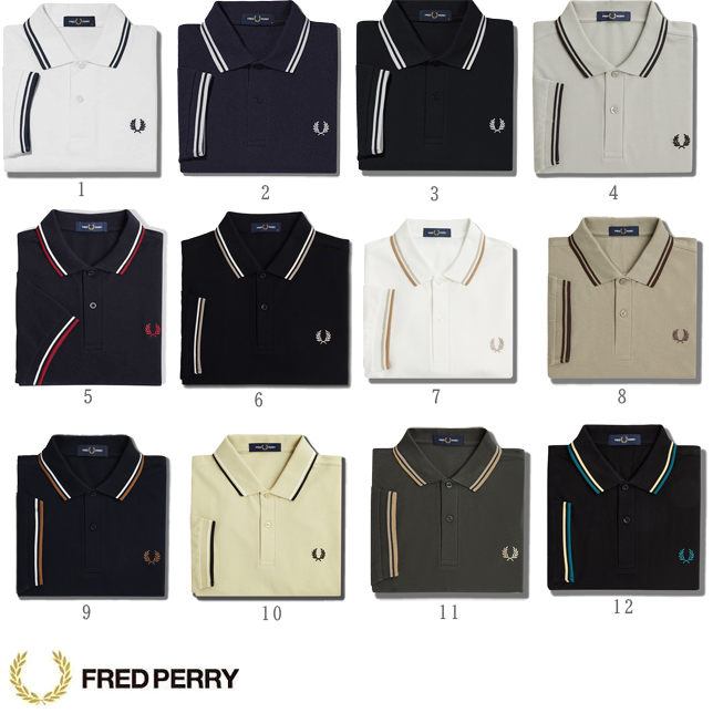 フレッドペリー ポロシャツ M3600 ラインポロ The Fred Perry Shirt