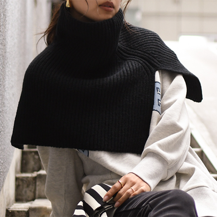 REAL STYLE スヌード マフラー レディース 付け襟 タートル ハイネック