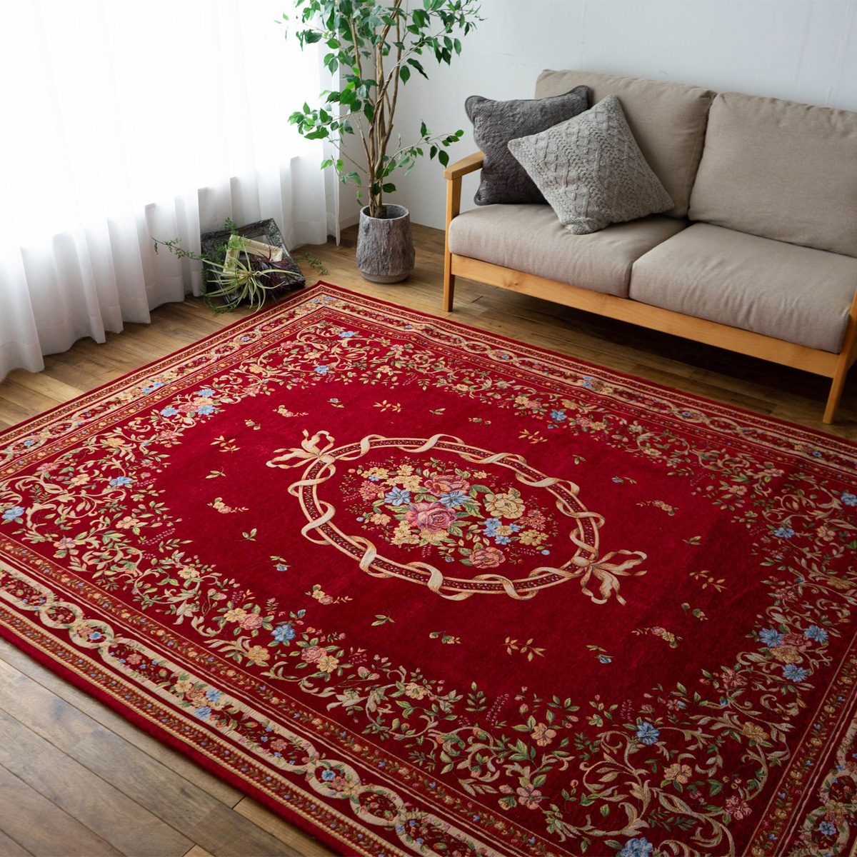 サヤンサヤン ゴブラン織 ラグ カーペット がお得！ 約 3畳 用 200×250