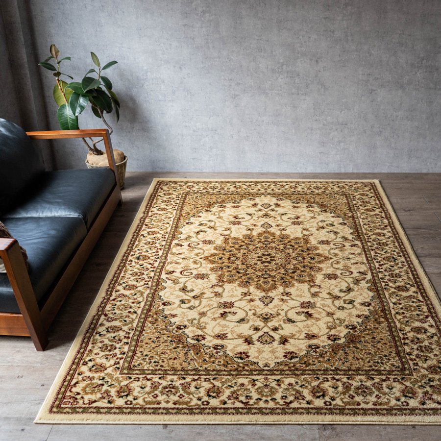 サヤンサヤン 絨毯 6畳 用 トルコ製のお得な カーペット ラグ 240