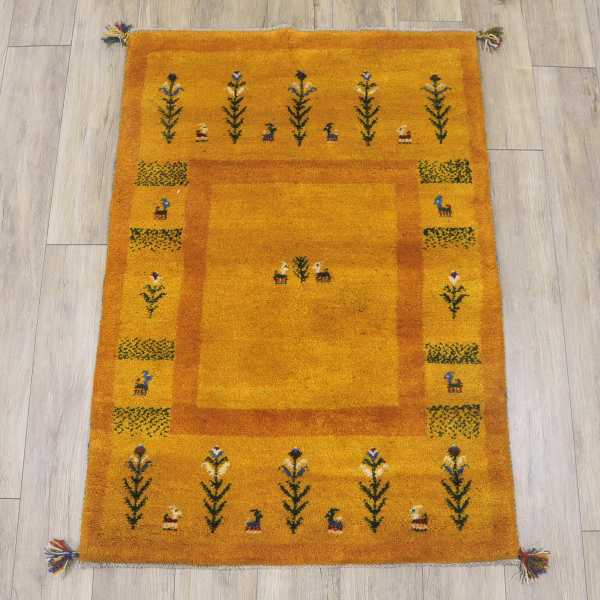 サヤンサヤン ギャッベ ギャベ 玄関マット ペルシャ イラン 約